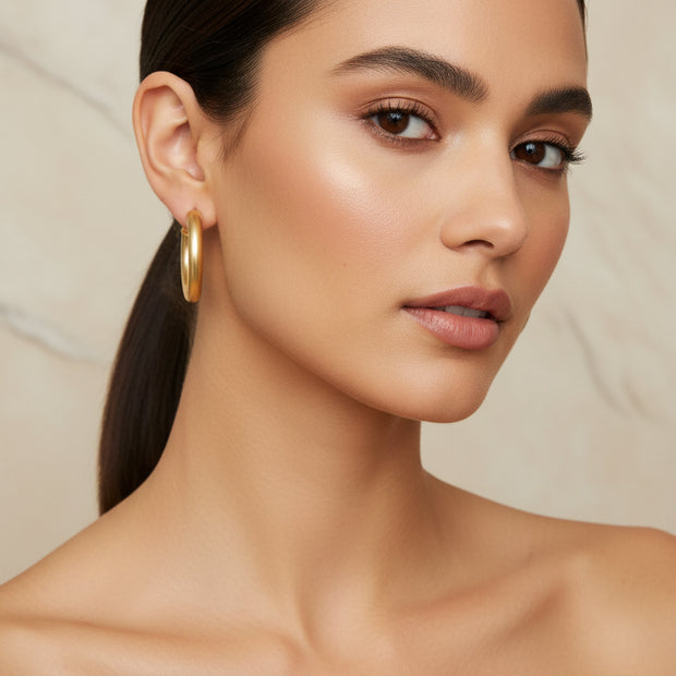 Ellison + Young Upper Class Taste Hoop Earrings