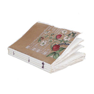 Epigr'am Strawberries and Irises Gold Illumination Parchment Paper Notebook