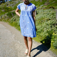 Dolma Ava Emb. Tunic Dress Chambray