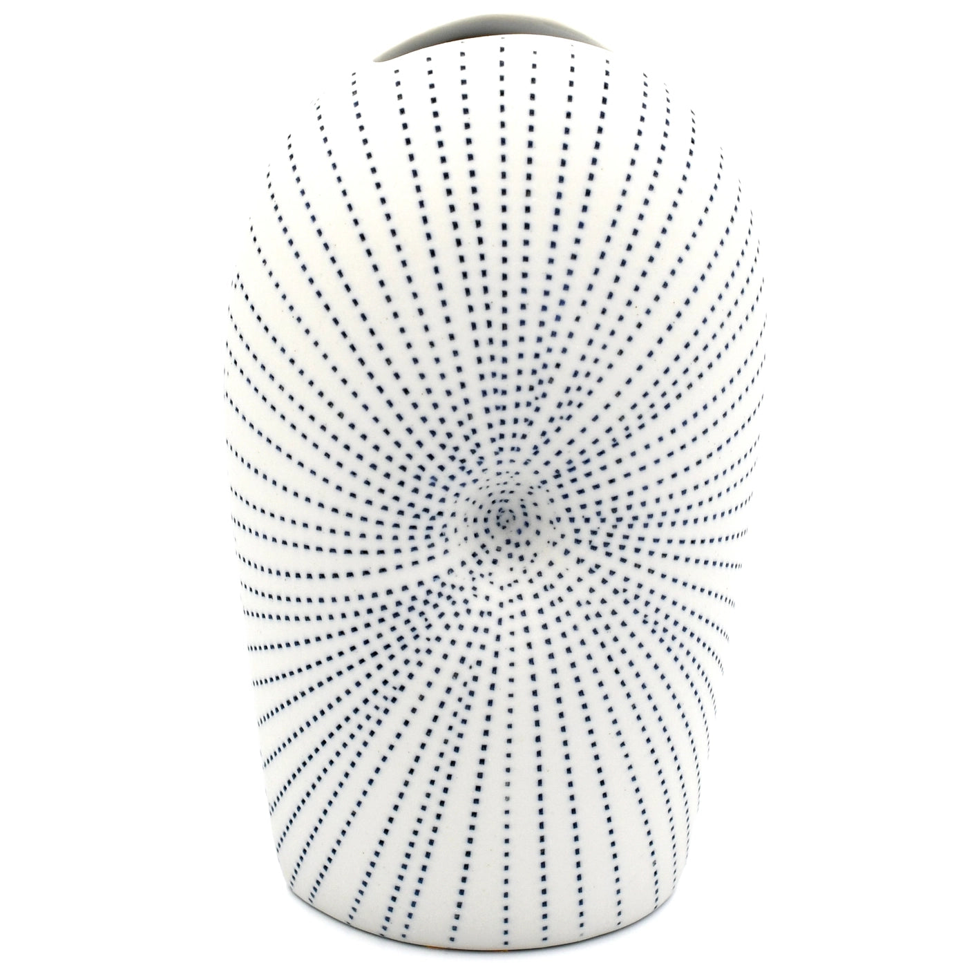 AFT Blue Dotted Diva Tall Mini S-Handcrafted Porcelain Bud Vase