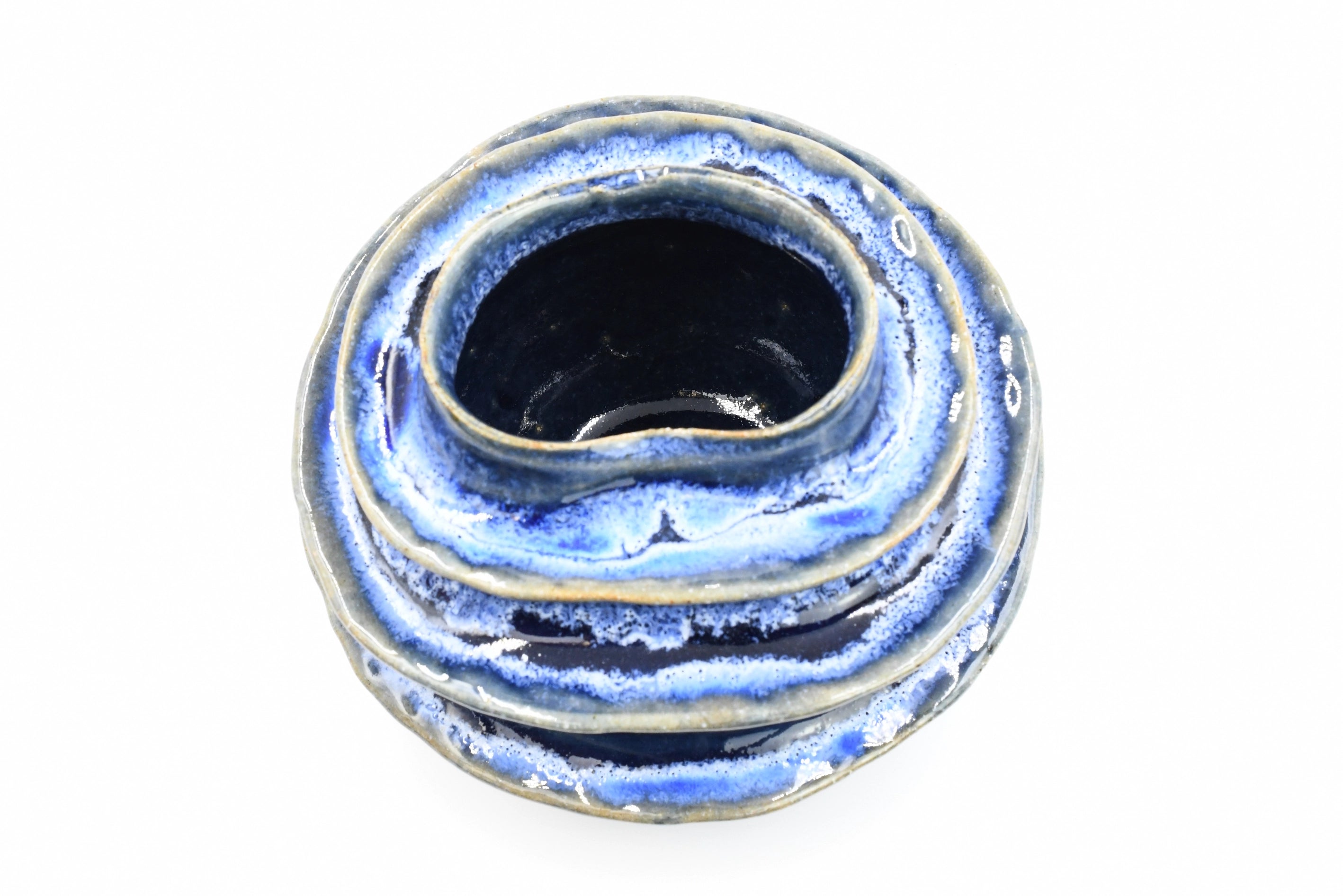 Luffa Ring - Small - Effect Blue