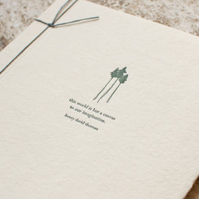 Henry David Thoreau Handmade Paper Inspiration Journal