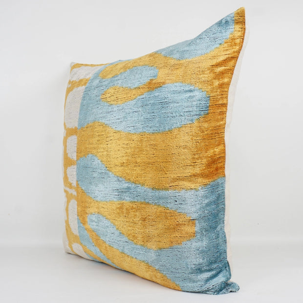 Handmade Ikat Silk/Velvet Pillowcase