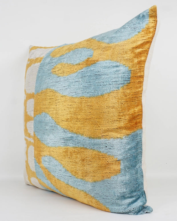 Handmade Ikat Silk/Velvet Pillowcase