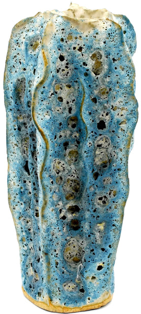 Luffa Tall Vase- Sea Blue