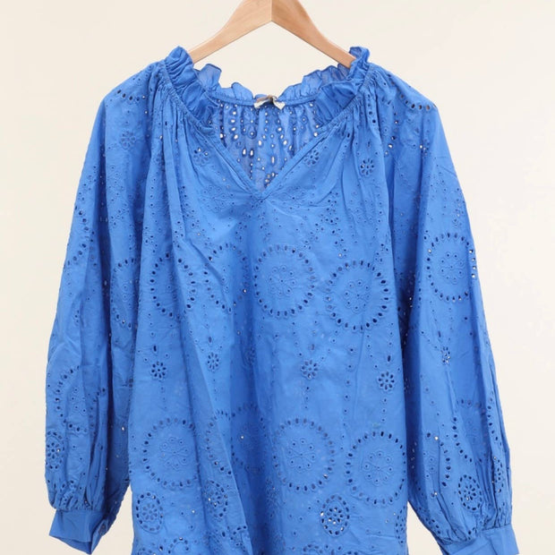 LÈA & LUC Broderie Anglaise 100% Cotton Blouse