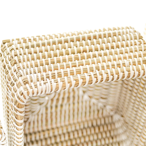 Rahab;s Rope - White Wrapped Kaisa Cube - Large