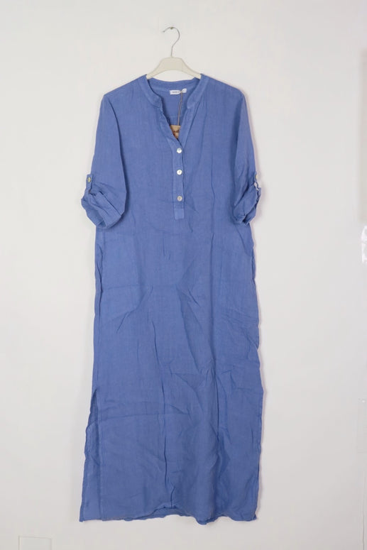 LÉA & LUC Button Down Long Linen Dress