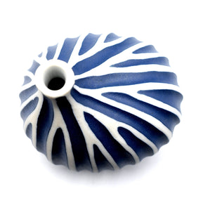 AFT Omo Mini S-Handcrafted Blue Porcelain Bud Vase