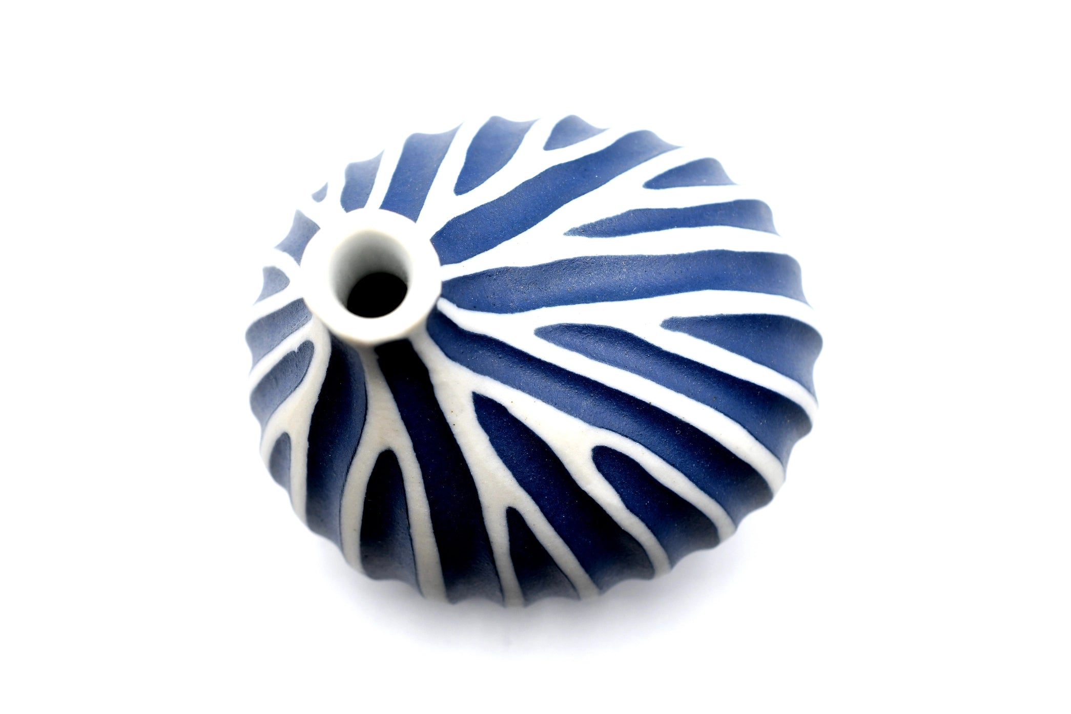 AFT Omo Mini S-Handcrafted Blue Porcelain Bud Vase