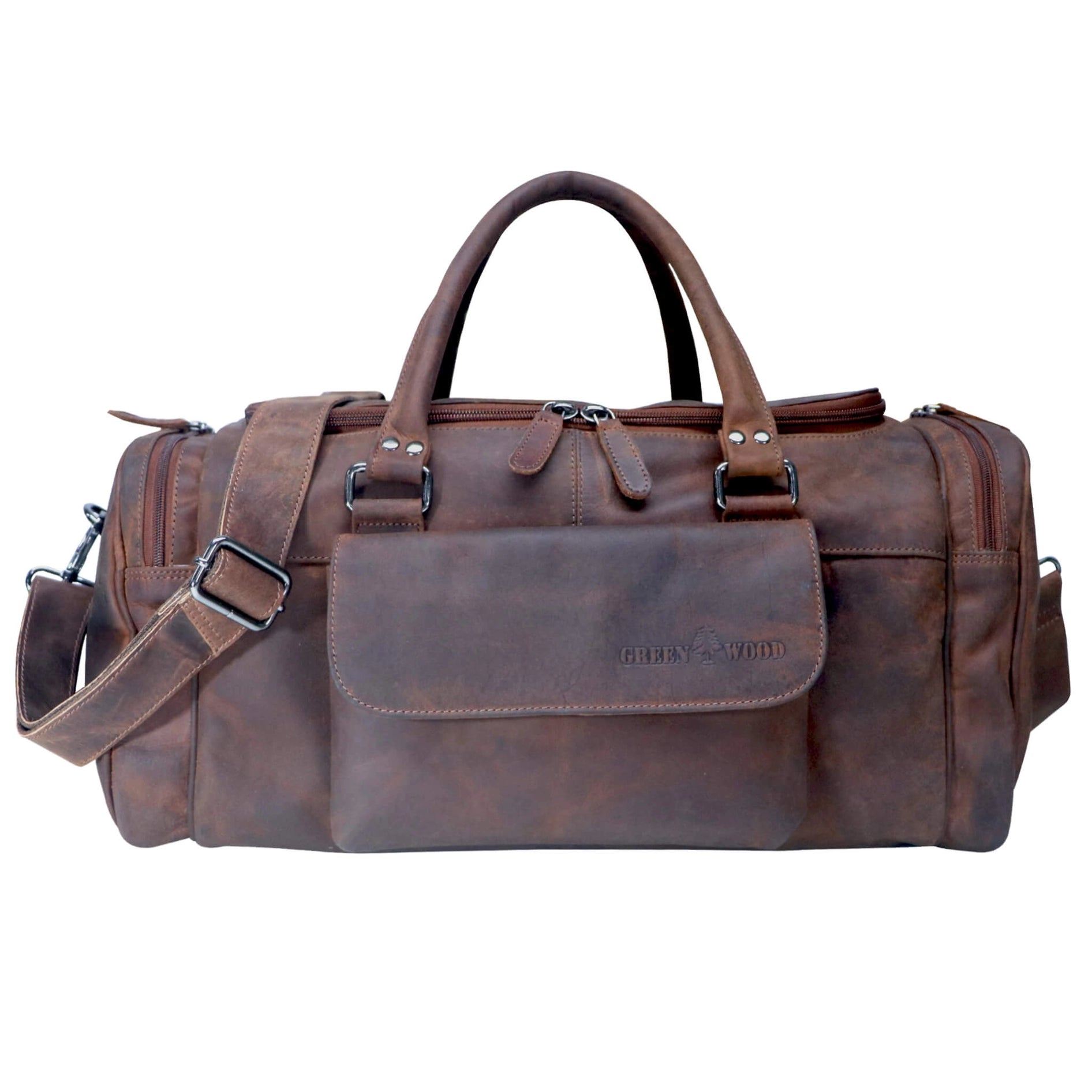 Men's Leather Small Travel Bag -Sandalum