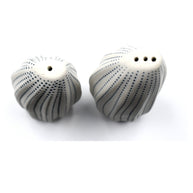Art Floral Trading Seda Handcrafted Dotted Porcelain Salt and Pepper Shaker Set