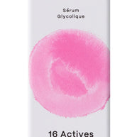 White cardboard skincare box with MadHippie AHA Exfoliating Peel branding and watercolor pink circle design element