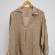 LÉA & LUC Popover Linen Blouse