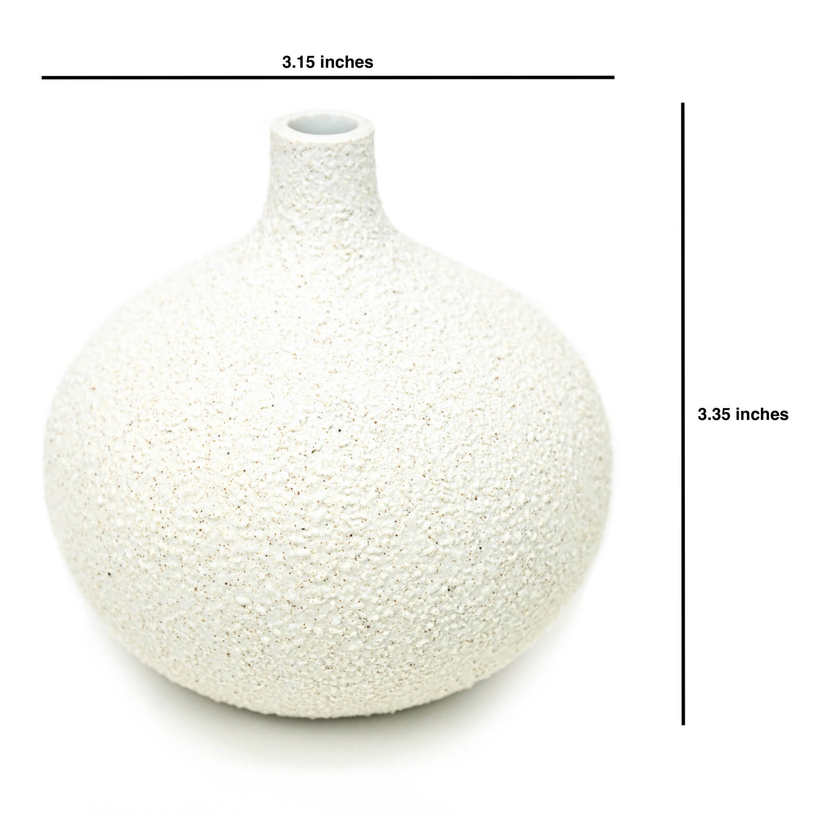 Art Floral Trading Congo Tiny L Handcrafted Textured Porcelain Bud Vase