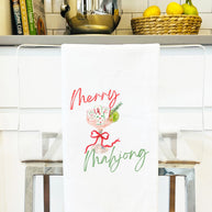 Mahjong Christmas Gift Towel Holiday Cute Hostess Gift