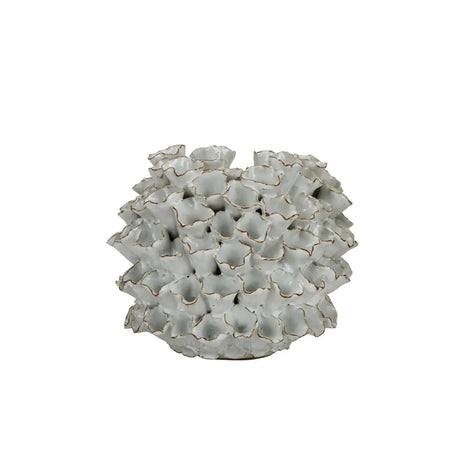 White Coral Ceramic Vase