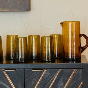 Verve Culture - Moroccan Cone Jug - Amber