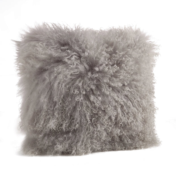 Mongolian Lamb Fur Pillow - Poly Filled