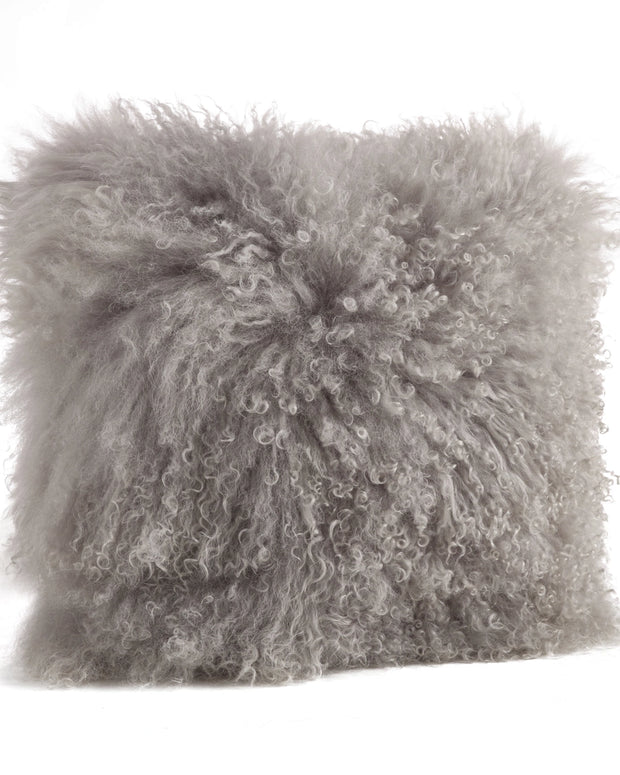 Mongolian Lamb Fur Pillow - Poly Filled