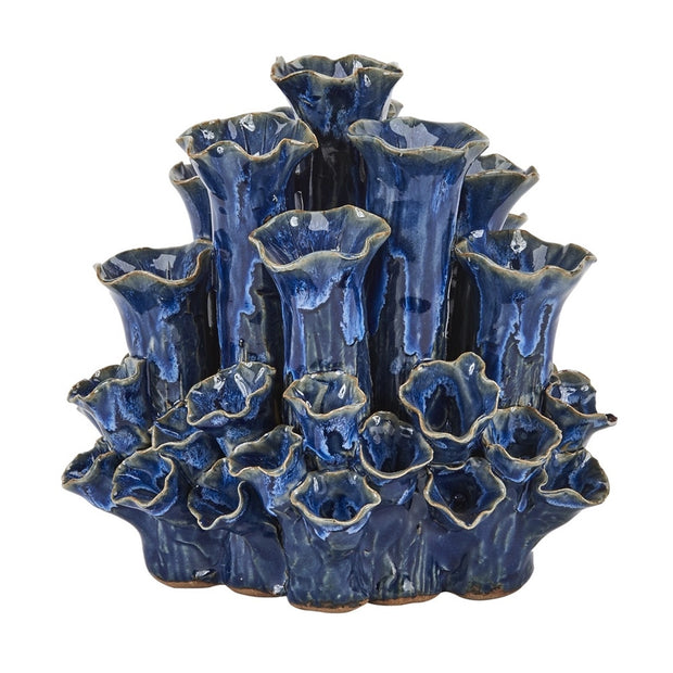 Royal Blue Coral Vase