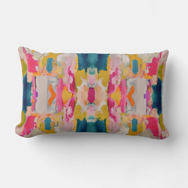Eva Decorative Abstract Modern Art Throw Pillow