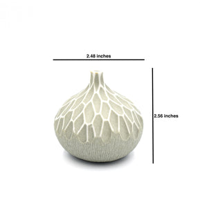 AFT Congo Tiny Carved Porcelain Bud Vase
