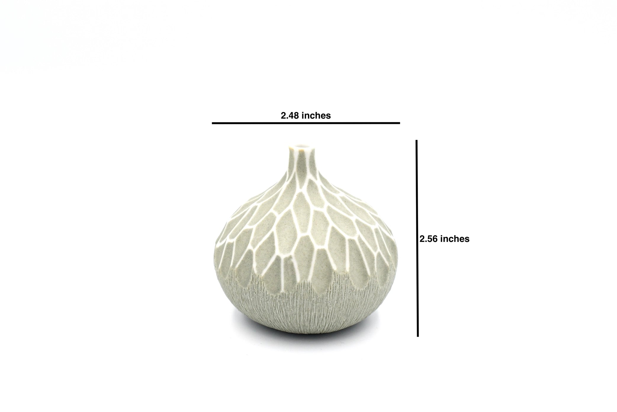 AFT Congo Tiny Carved Porcelain Bud Vase