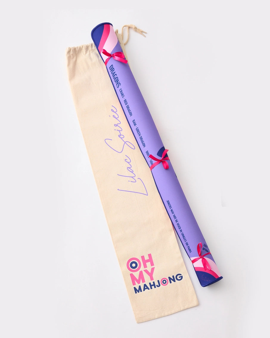 Lilac Preppy Soiree Mahjong Mat