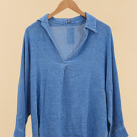 LÉA & LUC Popover Linen Blouse