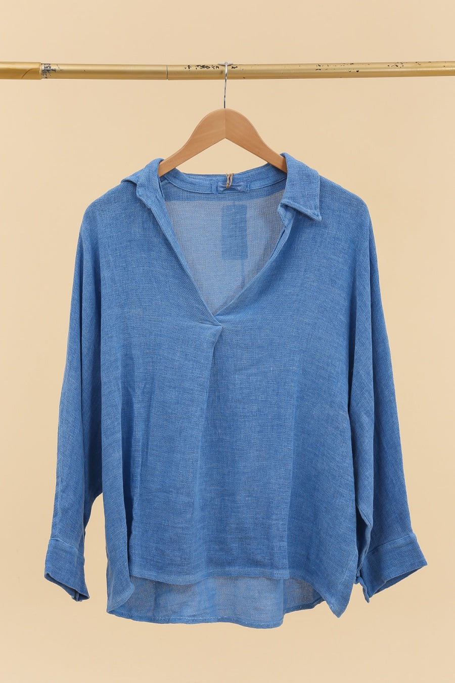 LÉA & LUC Popover Linen Blouse