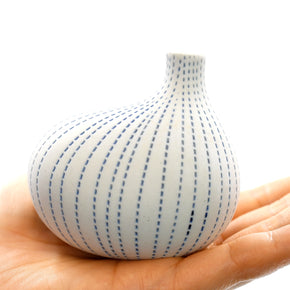 AFT Omo Blue Dotted Mini Porcelain Bud Vase