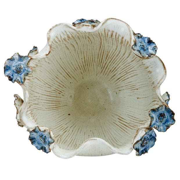 Blue Lily Flowers Design Vase