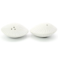 Art Floral Trading Dotted Sea Shell Porcelain Salt and Pepper Shaker Set