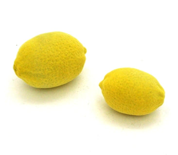 Flocked Resin Decorative Lemons