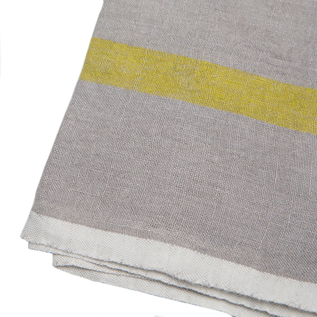 Caravan Home - Laundered Linen Grey/Lime Towels