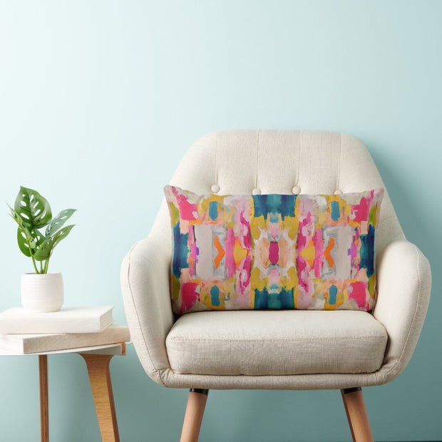 Eva Decorative Abstract Modern Art Throw Pillow