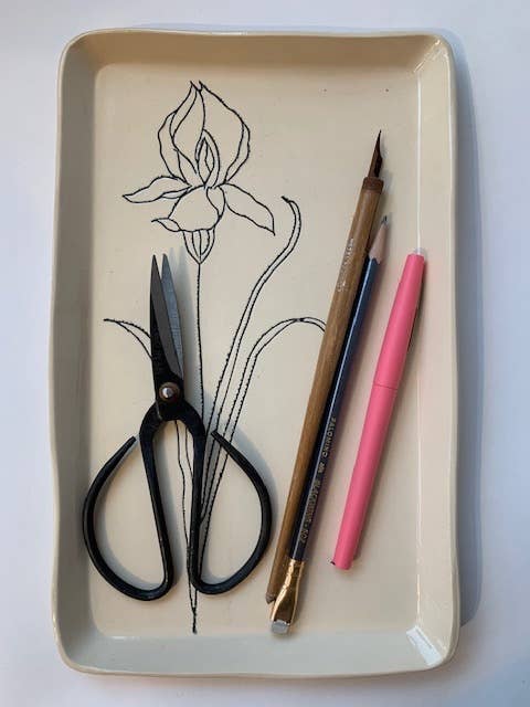 CSF Ceramics Tray: Iris