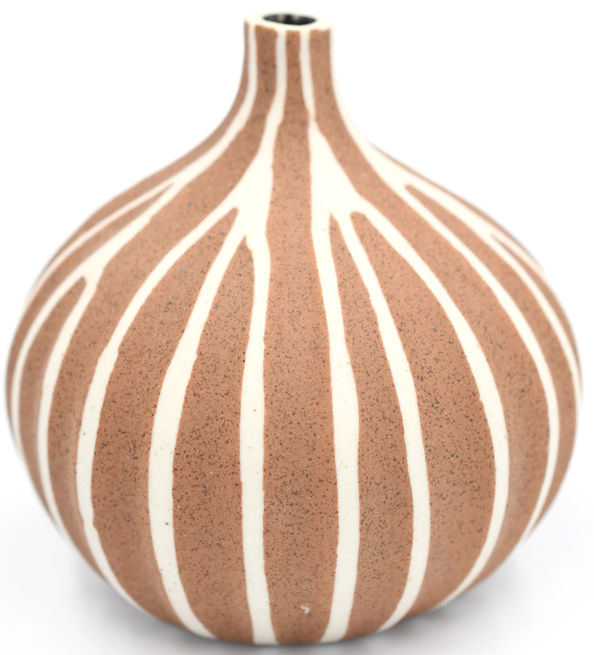 AFT Brown Congo Tiny Porcelain Bud Vase