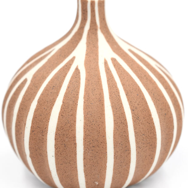 AFT Brown Congo Tiny Porcelain Bud Vase