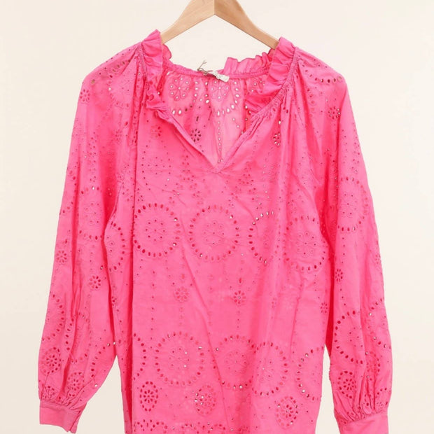 LÈA & LUC Broderie Anglaise 100% Cotton Blouse