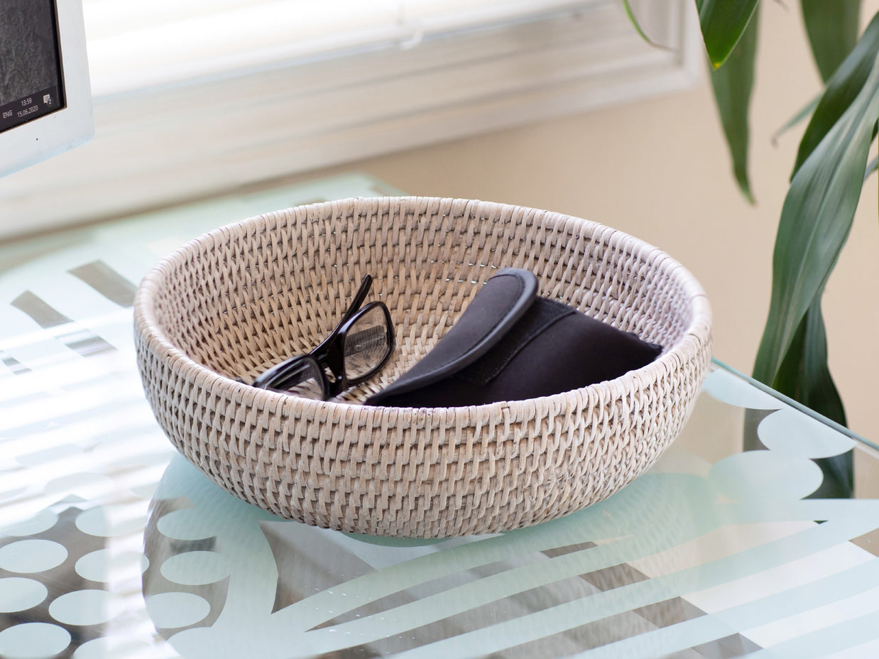 Artifacts Trading Company Rattan Everything Bowl Decorative Basket