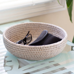 Artifacts Trading Company Rattan Everything Bowl Decorative Basket