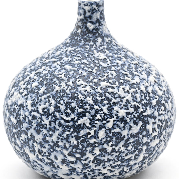 AFT Blue Spotted Congo Tiny S-Handcrafted Porcelain Bud Vase