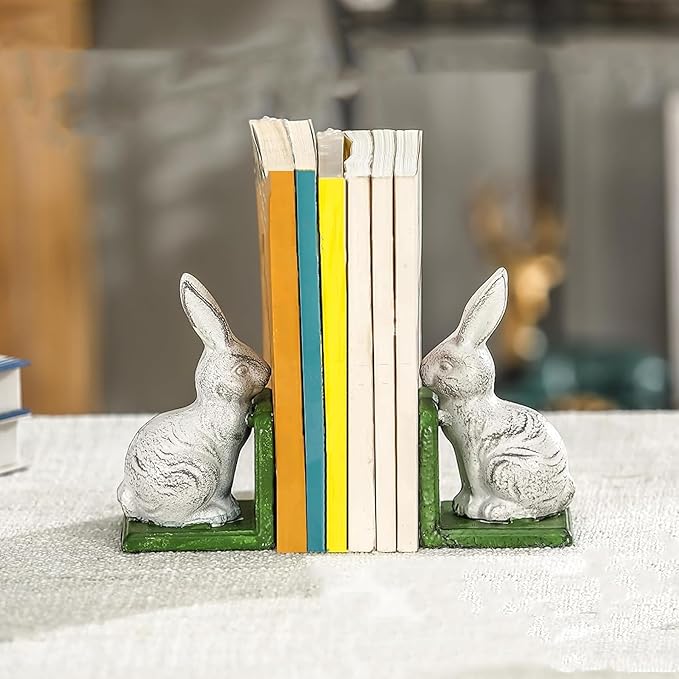 Vintage Rabbits Bookends