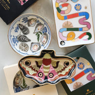 Idlewild Co. Porcelain Trinket Dish | Moon Moth