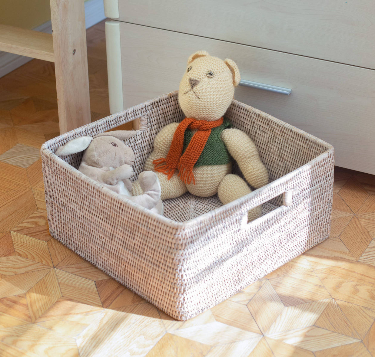 Artifacts Trading Company Rattan Square Storage Basket