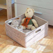 Artifacts Trading Company Rattan Square Storage Basket