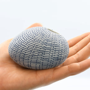 AFT Crosshatch Pebble Mini S-Handcrafted Porcelain Bud Vase
