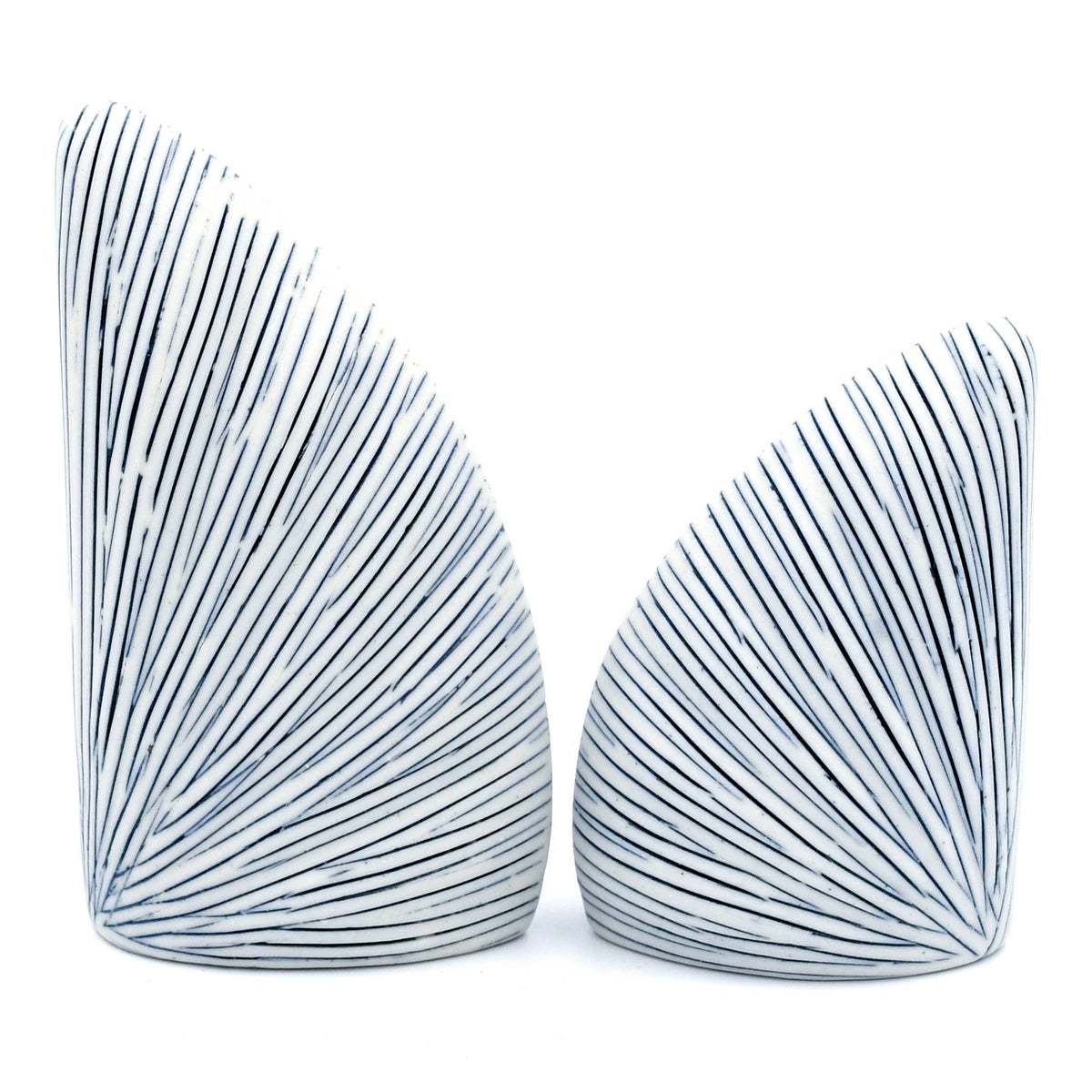 Art Floral Trading Striped Porcelain Salt and Pepper Shaker Set
